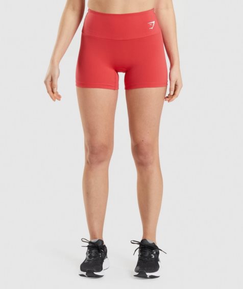 Women's Gymshark Training Shorts Red | NZ 2SQFLA